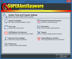 Showing the system tools in SUPERAntiSpyware 6